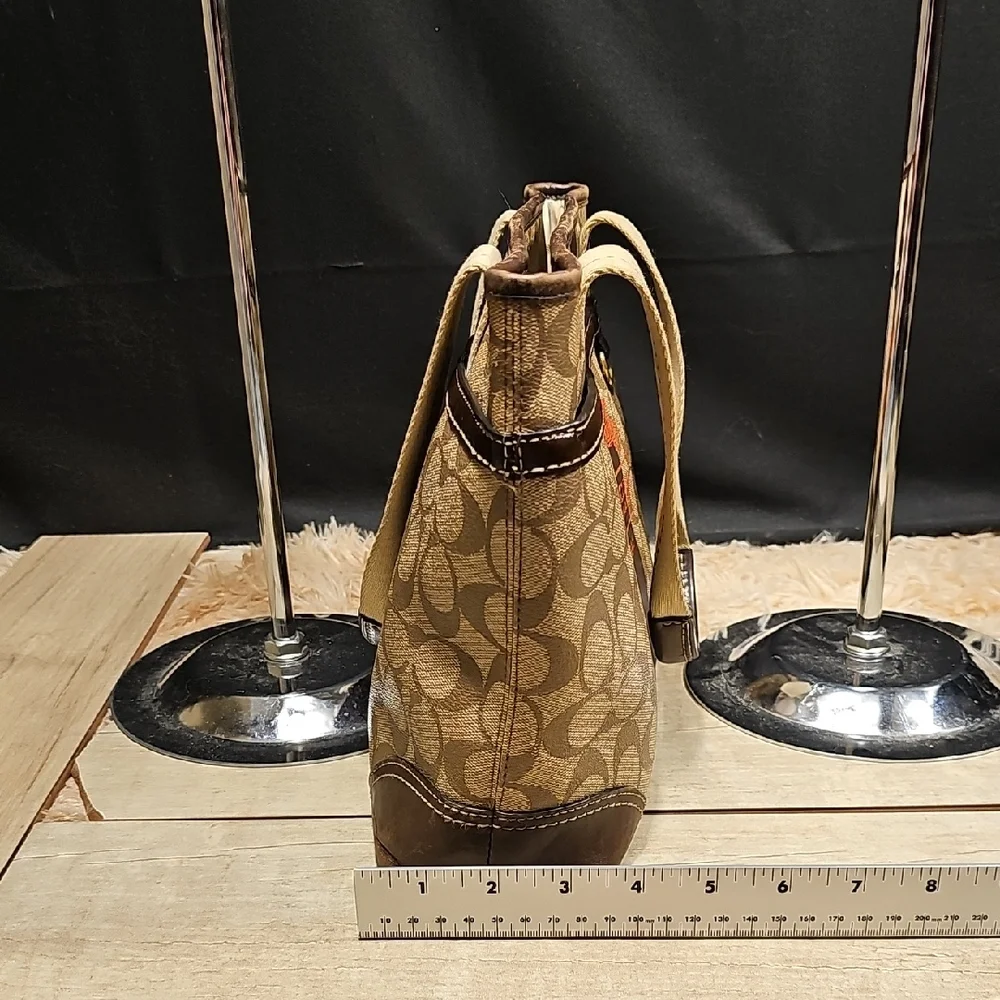 Coach Tan and Brown Men's Messenger Bag